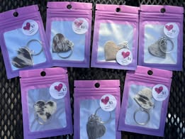 Handcrafted Cowhide Heart Keychain