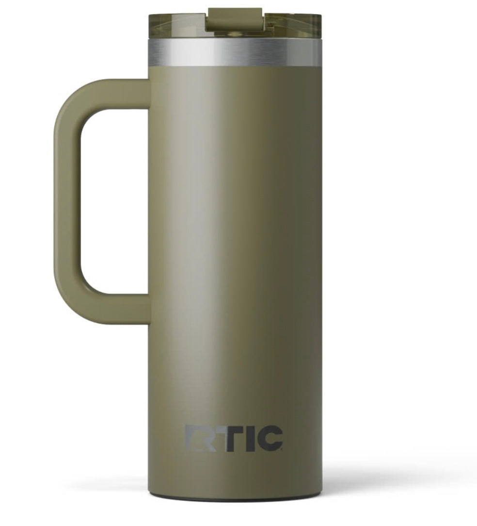RTIC Road Trip 20oz Tumbler - Olive