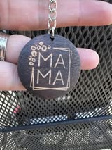 Laser Engraved Keychain - MAMA