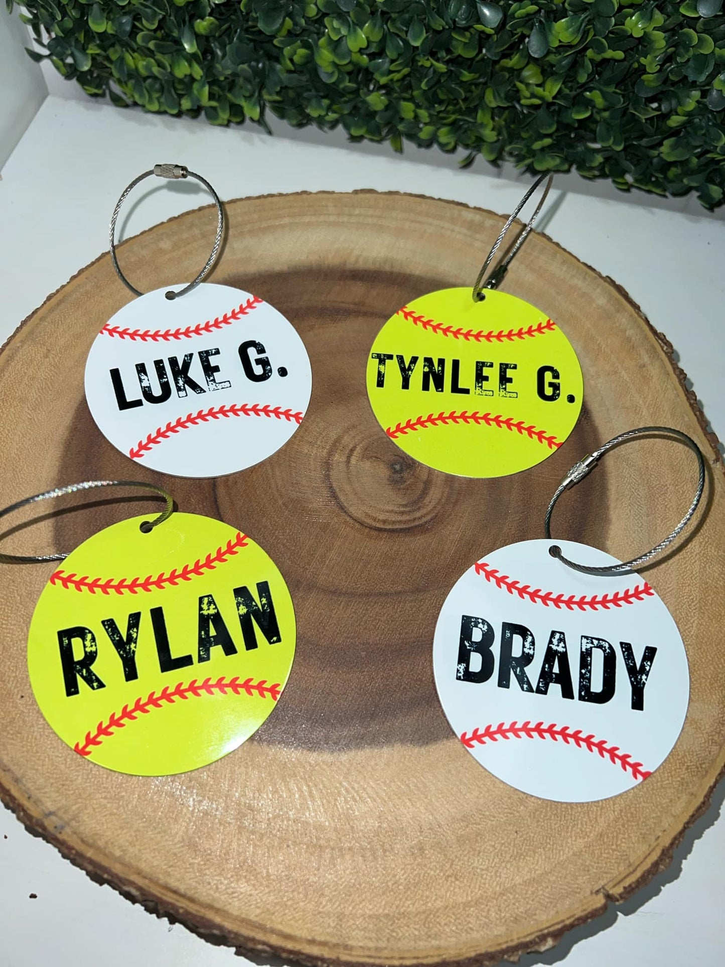 Custom Baseball & Softball Bag Tags – Personalized Name Tags for Players